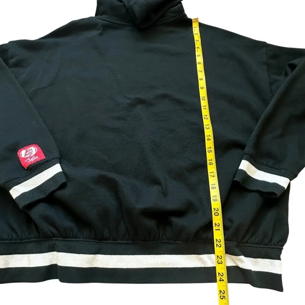 Jelly Belly Kids Black Hoodie with Candy Heart Graphic‎ Print Y2K Kidcore Retro